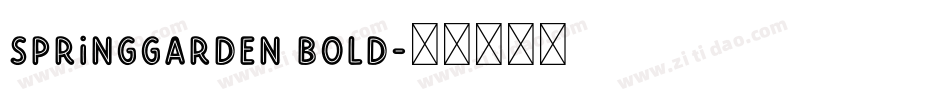 SpringGarden Bold字体转换